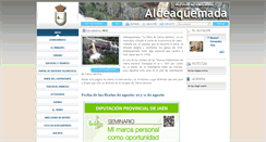 Desktop Screenshot of aldeaquemada.es